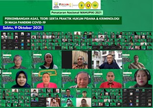 Fakultas Hukum UPNVJ Lakukan Kolaborasi Dengan MAHUPIKI, PERSADA UB, Dan Beberapa Kampus Lain Gelar Penataran Nasional Hukum Pidana Dan Kriminologi