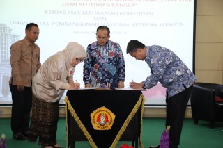 Mahkamah Konstitusi RI Jalin Kerjasama Dengan UPN “Veteran” Jakarta
