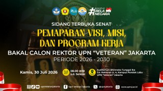 UPNVJ Gelar Pemaparan Visi dan Misi Empat Bakal Calon Rektor
