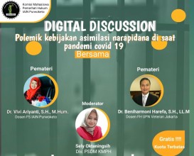 Jadi Narasumber Diskusi Digital, Beniharmoni Harefa Dosen Fakultas Hukum UPNVJ Bahas “Polemik Asimilasi Narapidana saat Pandemi Covid 19”