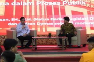 Hadir di UPNVJ, Ketua Baleg DPR RI Bahas Peneguhan Demokrasi Pancasila Bersama Mahasiswa Politik Indonesia