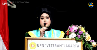 Pidato Haru Miska Anayya Warnai Wisuda ke-76 UPNVJ