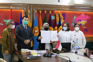 Dorong Kolaborasi Internasional, UPNVJ Lakukan Kerja Sama dengan  Kazakh Ablai Khan University of International Relations and World Language
