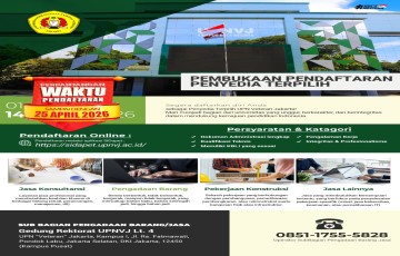 UPNVJ Perluas Seleksi Penyedia Terpilih 2026 untuk Pengadaan yang Transparan