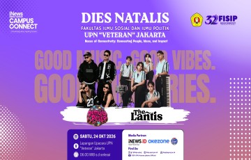 FISIP UPNVJ Gandeng iNews Media Group, Hadirkan The Lantis dan Pemuda Pesto di Campus Connect